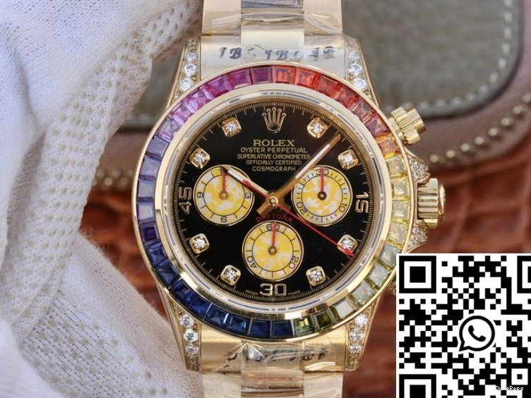 7750 BL Rolex Cosmograph Factory 116598RBOW Rainbow Daytona movement 0716